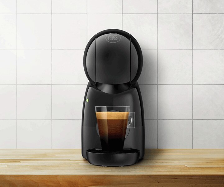 NESCAFÉ® Dolce Gusto® Piccolo XS manuális kapszulás kávéfőzőgép fekete-antracit közelebbről