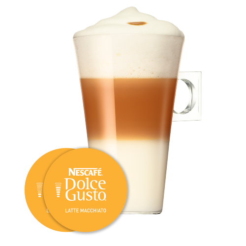 LATTE MACCHIATO NESCAFÉ® Dolce Gusto® kapszula és csésze